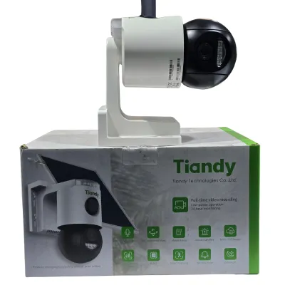 Tiandy TC-H363N 4G Solar Dual 3MP PT Security Camera with AI Auto Tracking